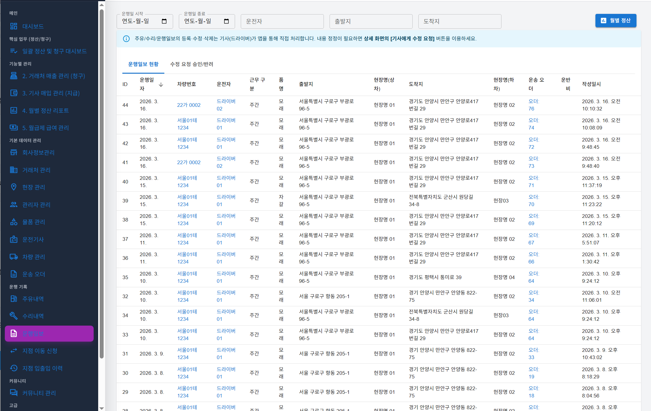 관리자 웹 대시보드 3